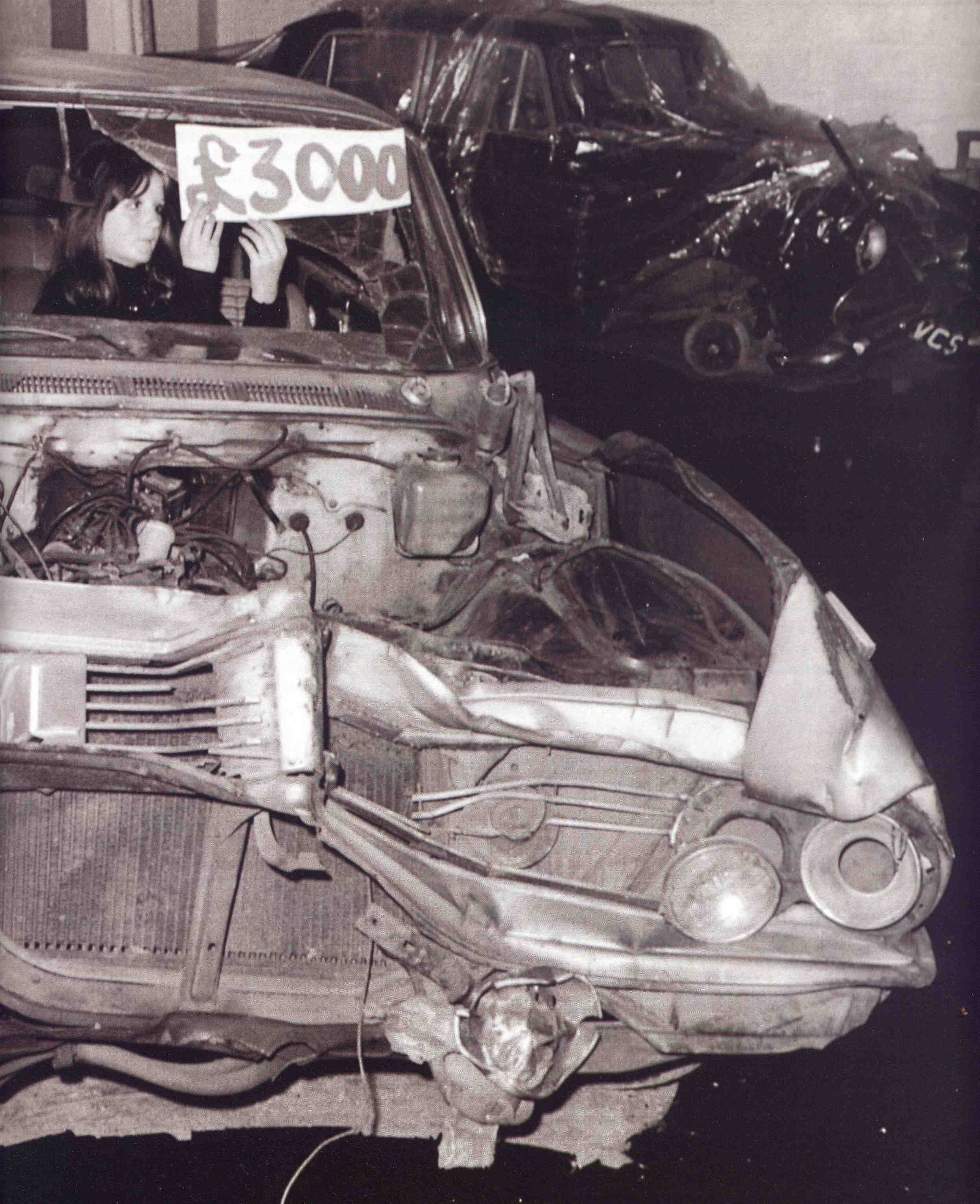 BALLARD, J. G. Crashed Cars exhibition, New Arts Laboratory, London, 1970