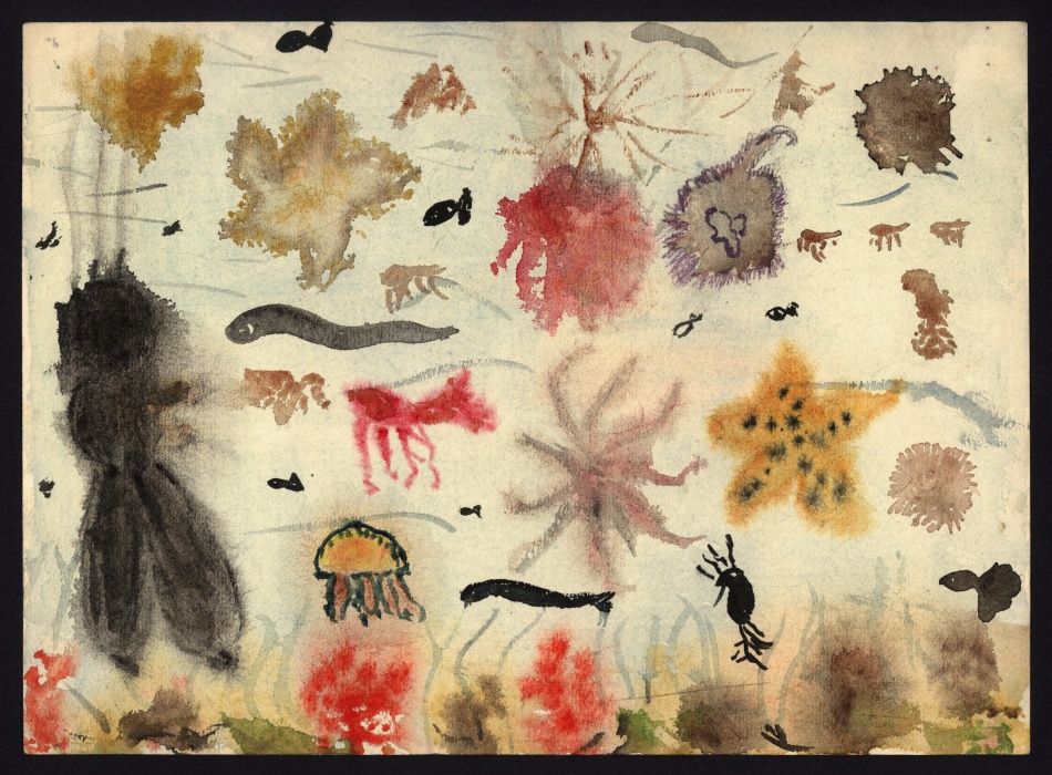 GUTMANNOV&Aacute;, Ruth. untitled, aguarela sobre papel /watercolor on paper 22 x 30 cm, 1943-44