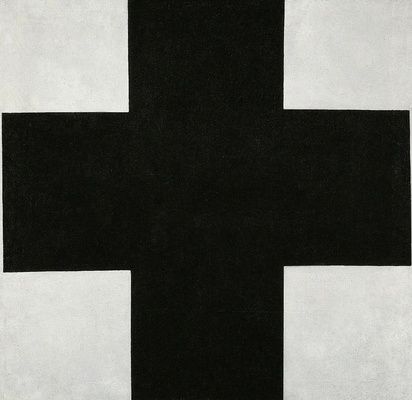MALEVICH, Kasimir. Black Cross, óleo sobre tela/oil on canvas, 106 × 106.5 cm, 1923